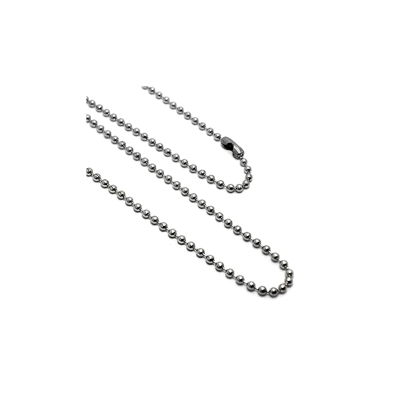 Asimenio Αλυσιδα Λαιμου μπιλια για στρατιωτικη ταυτοτητα 2 τεμάχια