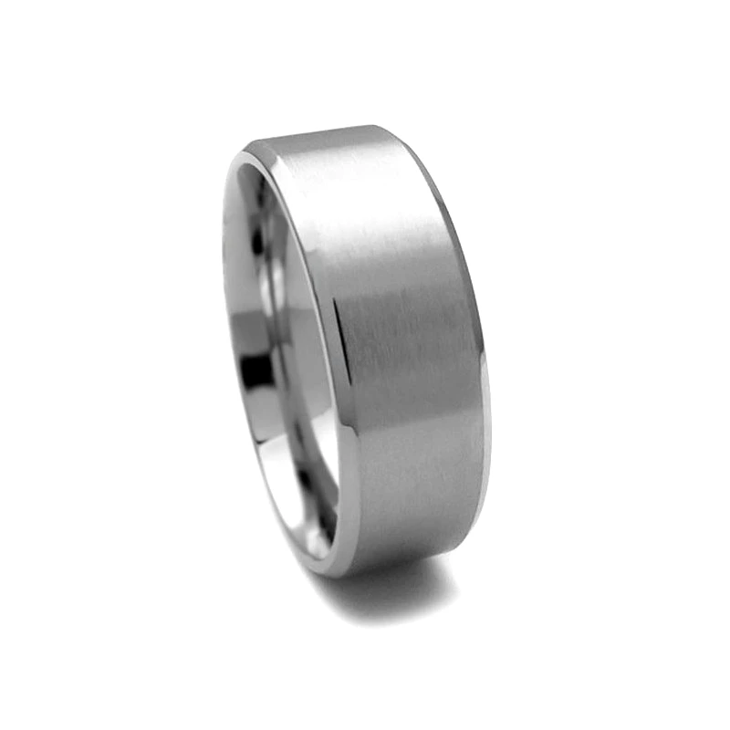 Asimenio Δαχτυλίδι βεράκι ματ από ατσάλι AT164