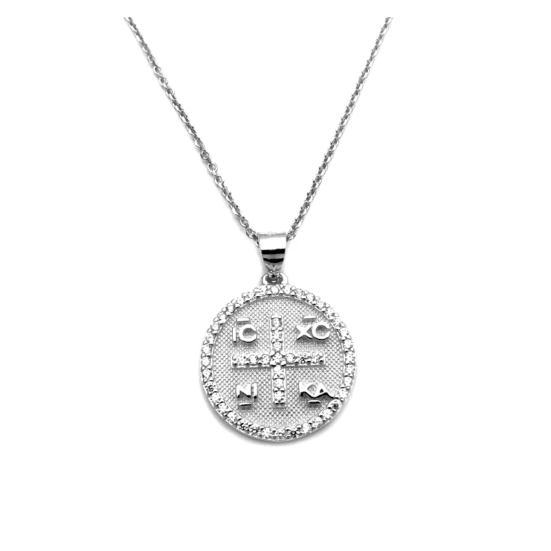 Asimenio Κωνσταντινάτο κολιέ από Ασήμι 925 KL258