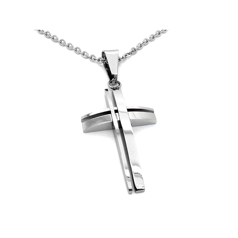 Asimenio Μοντέρνος σταυρός από ατσάλι SA106