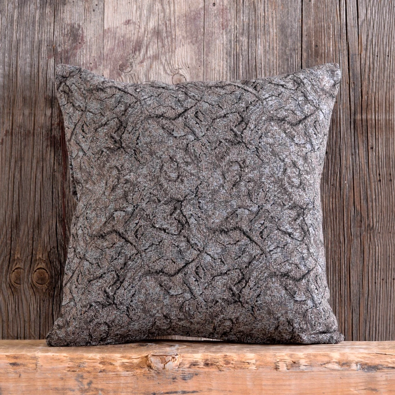 Rythmos Rythmos Xaviera Γκρι Καφε - Μαξιλαροθηκη 40X40 Γκρι-Καφε