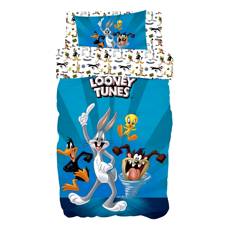 Beauty Home Σετ κουβερλί μονό Art 6188 Looney Tunes 160x240 Μπλε Beauty Home