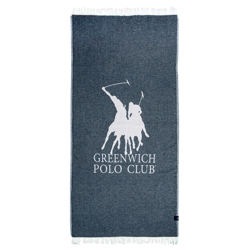 Greenwich Polo Club Πετσετα Θαλασσησ 85Χ170 3907 Ιβουαρ - Μπλε Ιβουαρ - Μπλε φωτογραφία