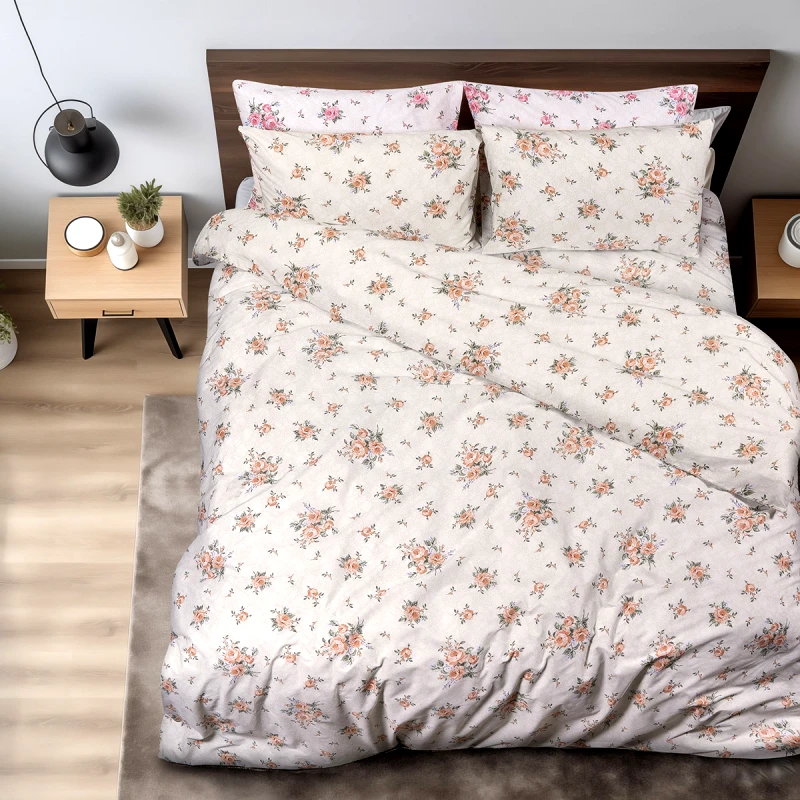 Σετ πάπλωμα υπέρδιπλο Eden Art 12098 220x240 Μπεζ Beauty Home φωτογραφία