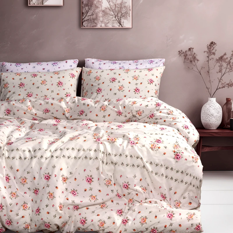 Beauty Home Σετ σεντόνια υπέρδιπλα με λάστιχο Fiji Art 12094 165x200+30 Μπεζ Beauty Home