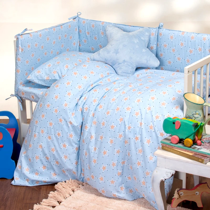 Melinen Home Melinen Home Σεντόνι Αγκαλιάς 85x110 Baby Line Mini Stars Sky