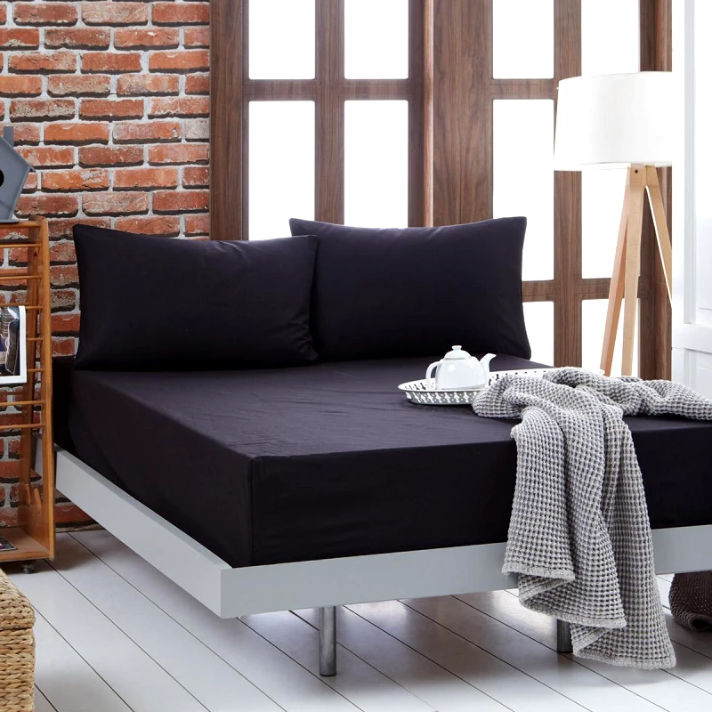 Beauty Home Σεντόνι μονό μονόχρωμο Art 1999 170x260 Μαύρο Beauty Home