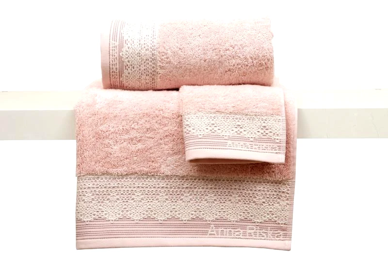 Anna Riska Anna Riska Πετσέτα 30x50 Karla 1 Blush Pink