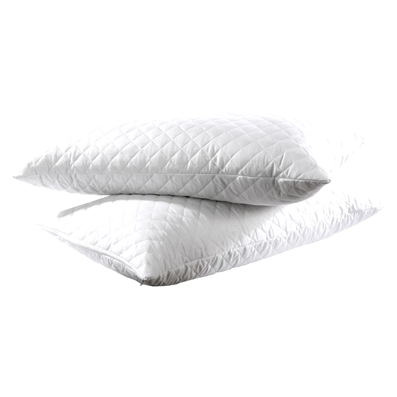 Beauty Home Ζεύγος καπιτονέ προστατευτικές μαξιλαροθήκες Λευκό 50x80 Beauty Home