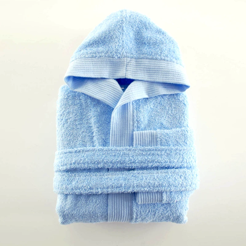 Rythmos Rythmos Twist - Μπουρνουζι Παιδικο Με Κουκουλα Σιελ 12-14