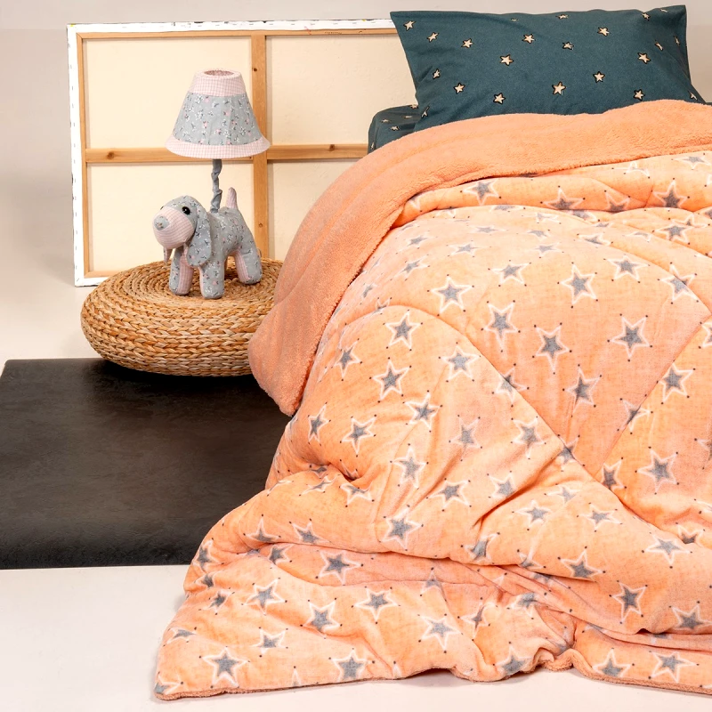 Melinen Home Melinen Home Κουβερτοπάπλωμα Μονό 160x220 Mini Stars Girl