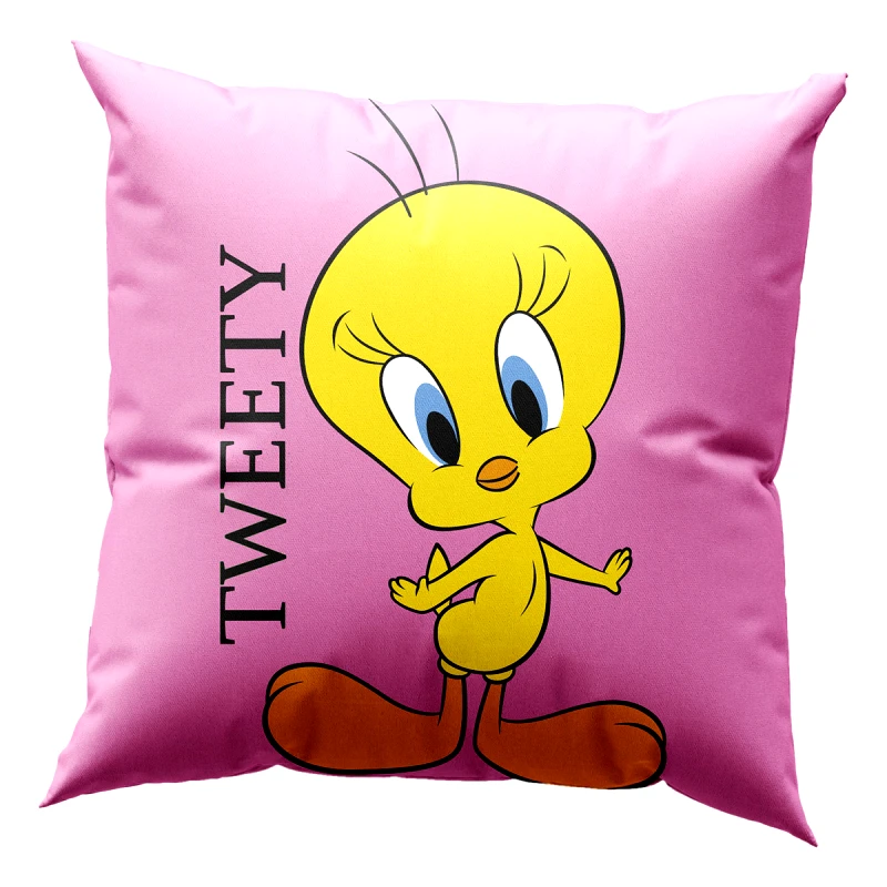 Beauty Home Μαξιλάρι με γέμιση Art 6190 Tweety 40x40 Ροζ Beauty Home