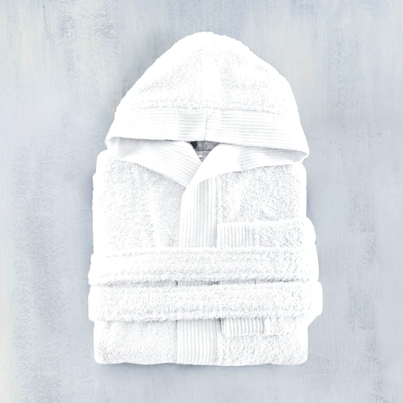 Rythmos Rythmos Twist - Μπουρνουζι Παιδικο Με Κουκουλα Λευκο 4-6