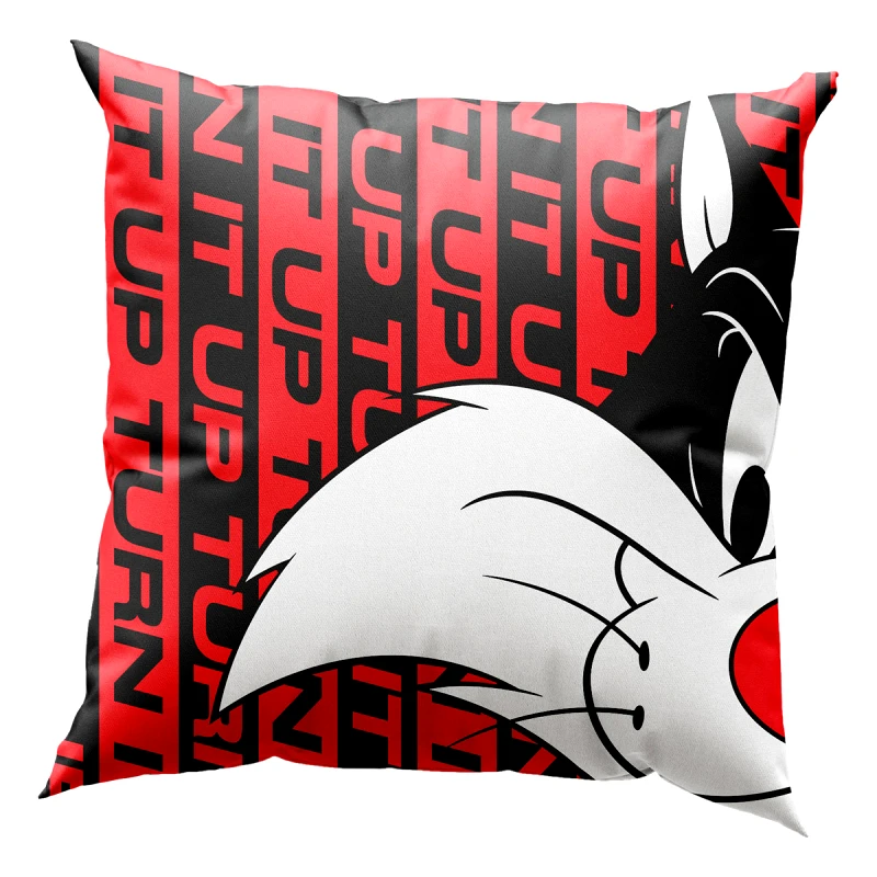 Beauty Home Μαξιλάρι με γέμιση Art 6192 Space Jam Sylvester 40x40 Κόκκινο Beauty Home