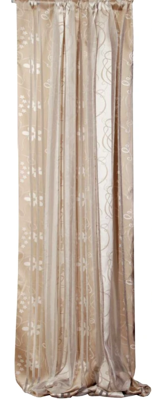 Viopros Viopros Κουρτίνα με Τρέσα 280x270 8330 Εκρού
