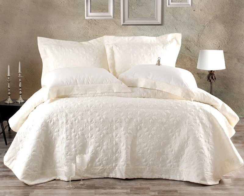 Rythmos Rythmos Tabitha - Σετ Κουβερλι Εκρου Σετ 7 Τεμαχια (1 235X250, 2 240X260, 4 50X70)