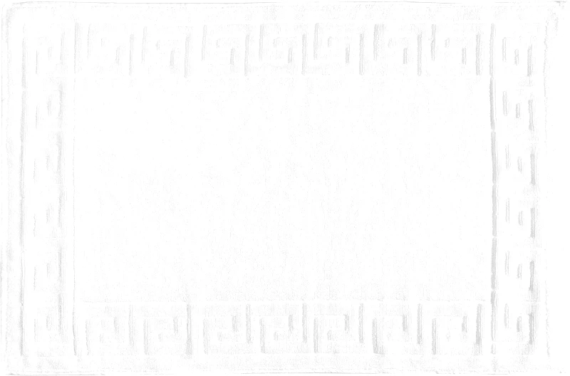 Beauty Home Ταπέτο μπάνιου Neron μαίανδρος 50x75 Λευκό Beauty Home