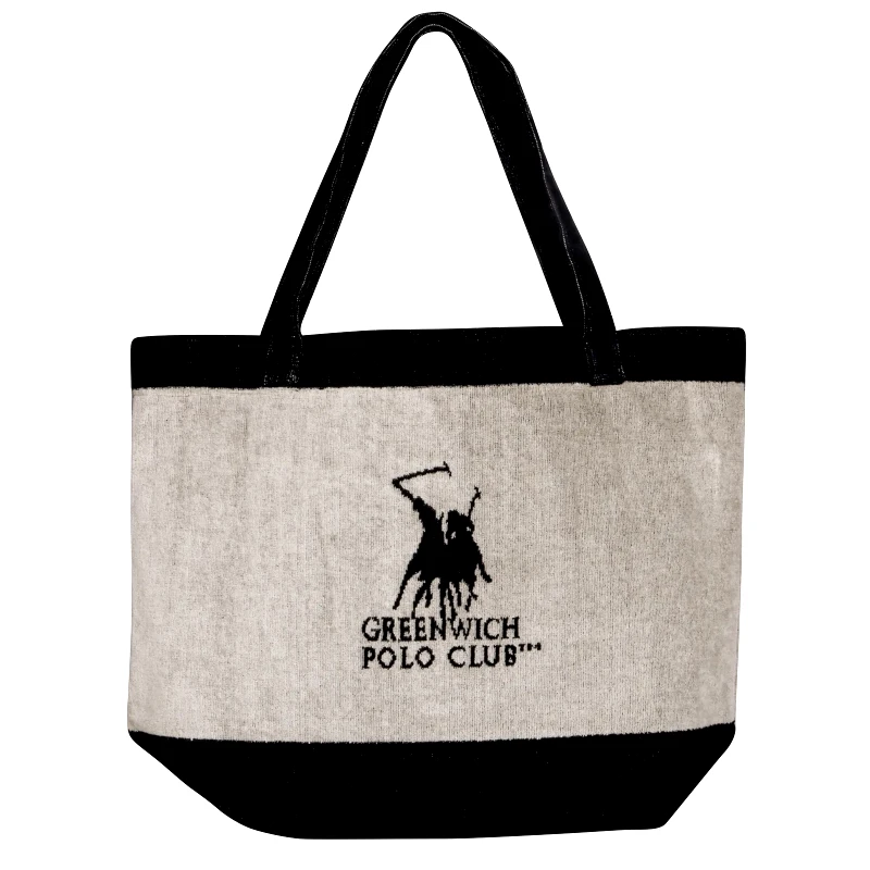 Greenwich Polo Club Greenwich Polo Club Τσαντα Θαλασσησ 55Χ40 3858 Εκρου - Μαυρο Εκρου - Μαυρο