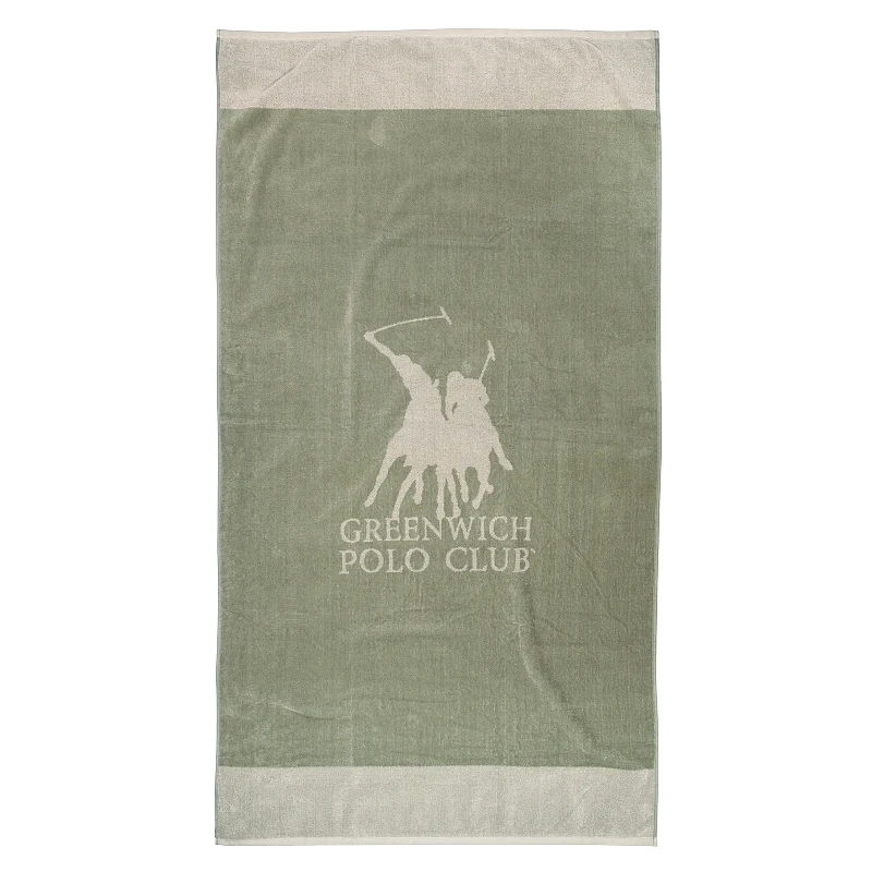 Greenwich Polo Club Greenwich Polo Club Πετσετα Θαλασσησ 90Χ170 3888 Γκρι - Εκρου Γκρι - Εκρου