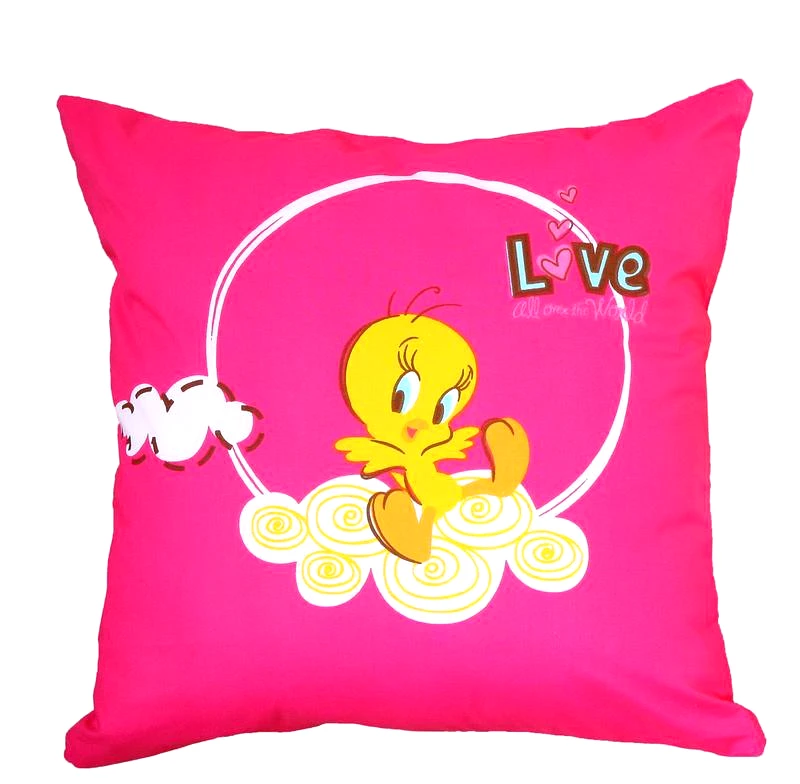 Viopros Μαξιλάρι Διακοσμητικό 40x40 Tweety 10 Λιλά φωτογραφία