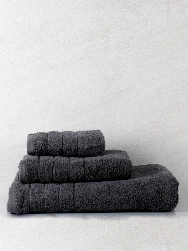 Sunshine Sunshine Πετσέτα πενιέ Dory 10 Dark Grey Μπάνιου (80x150)