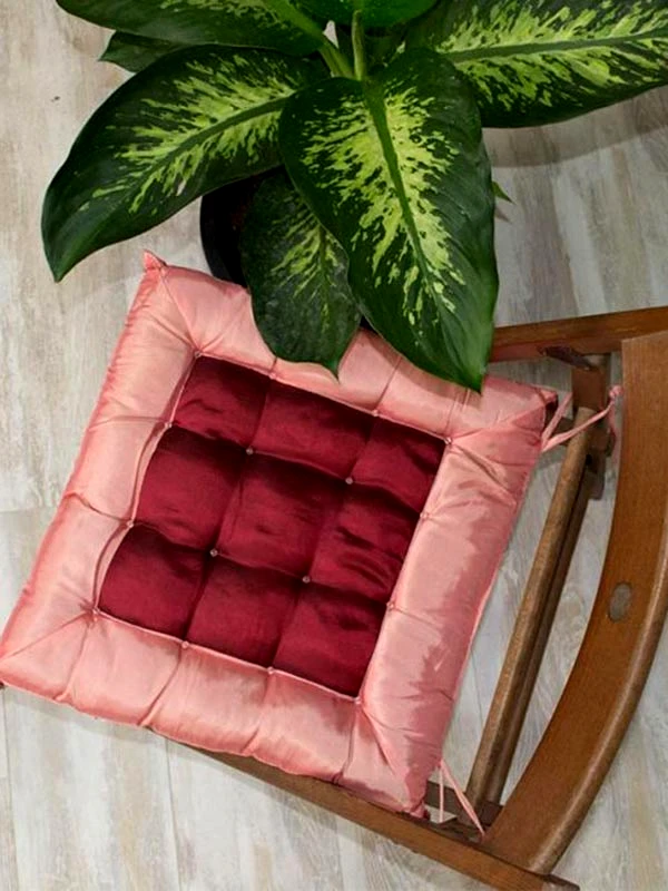 Sunshine Sunshine Μαξιλάρι καρέκλας σατέν Pink 40cm χ 40cm