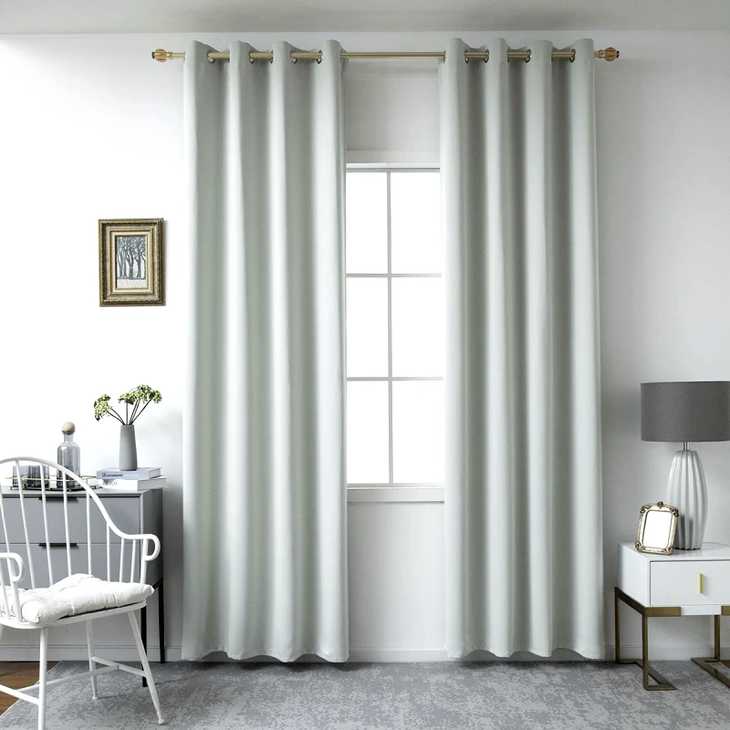 Beauty Home Κουρτίνα Blackout σκίασης με 8 κρίκους Art 8400 140x270 Γκρι Beauty Home