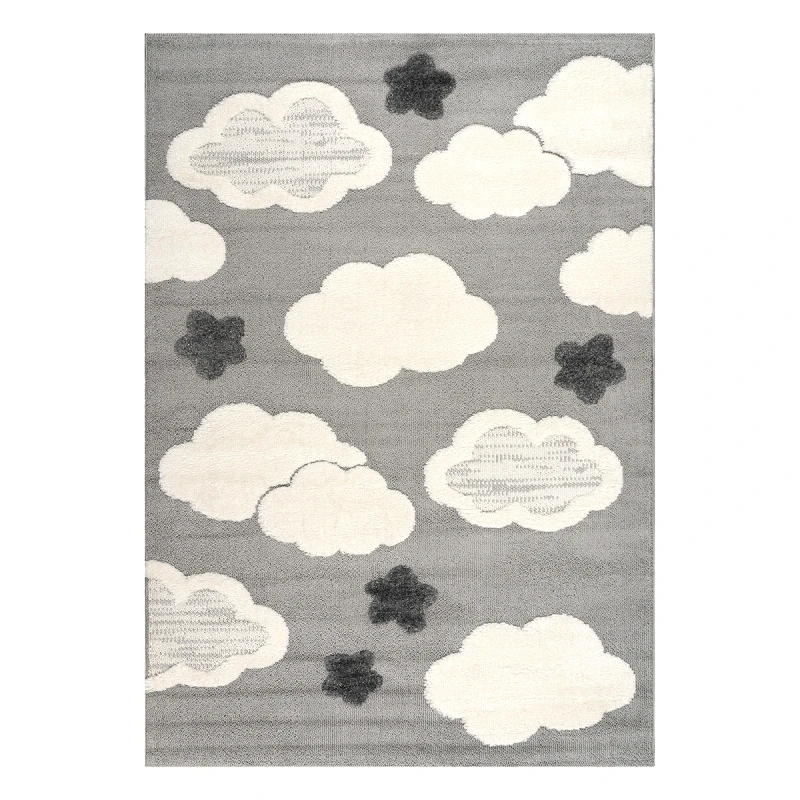 Beauty Home Χαλί Loop Art 9558 Grey white Γκρι λευκό 160x230 Beauty Home