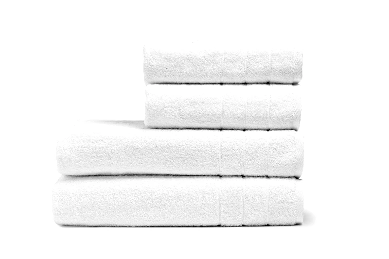 Beauty Home Πετσέτα Μπάνιου Ξενοδοχείου Crystal 3lines 600gsm 100% Cotton 80x150 Λευκό Beauty Home