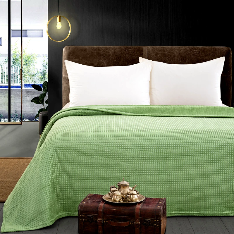 Beauty Home Κουβέρτα Μονόχρωμη Μονή Fleece Art 11552 160×220 Πράσινο Beauty Home