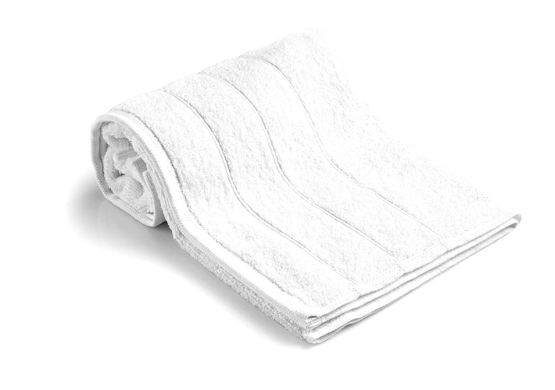 Beauty Home Πετσέτα Προσώπου Ξενοδοχείου Crystal 3lines 600gsm 100% Cotton 50x90 Λευκό Beauty Home