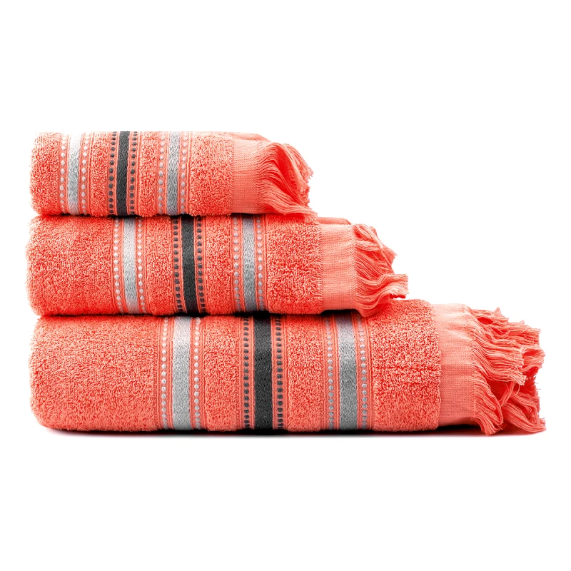 Beauty Home Σετ πετσέτες Art 3318 Σετ 3τμχ Κοραλί Beauty Home