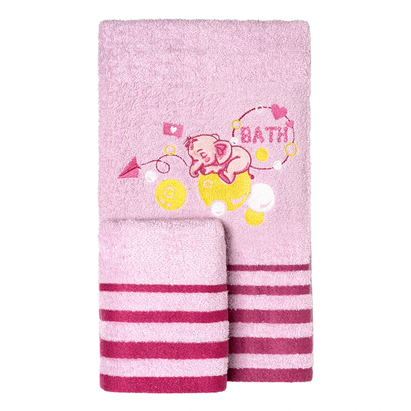 Beauty Home Σετ Πετσέτες Art 5420 Σετ 2τμχ Λιλά Beauty Home