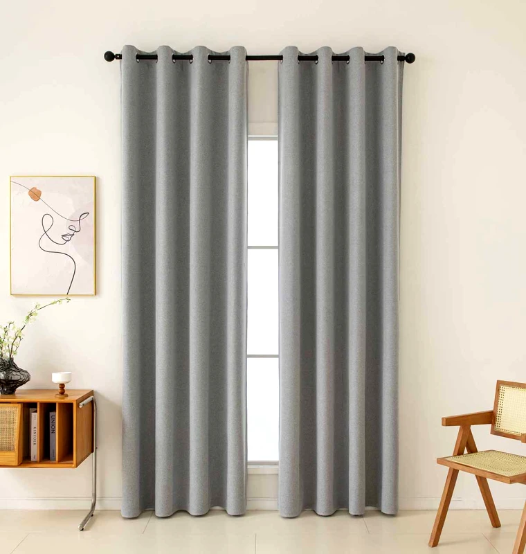 Beauty Home Ύφασμα Κουρτίνας Full Blackout Σκίασης Total Art 8446 Ύφασμα Φ280 Γκρι Beauty Home