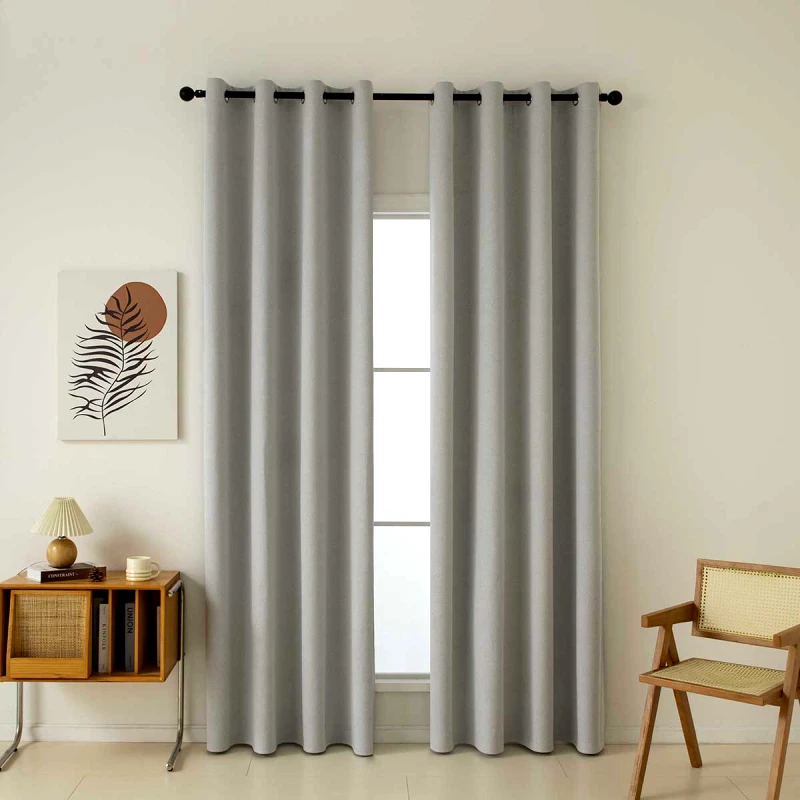 Beauty Home Ύφασμα Κουρτίνας Full Blackout Σκίασης Total Art 8446 Ύφασμα Φ280 Ασημί Beauty Home