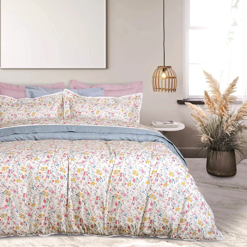 Das Home Das Home Σεντονια Σετ Υπερδιπλα Prestige 1681 Κοραλι - Μπεζ - Πετρολ Κοραλι - Μπεζ - Πετρολ