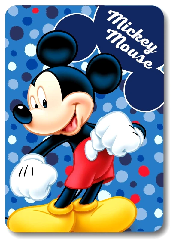 DimCol Κουβέρτα Κούνιας Fleece 100x140εκ. Home Mickey 28 Blue Digital Print Disney DimCol