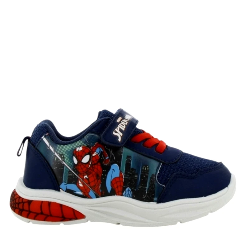 Spiderman SPIDERMAN Αθλητικό με Φωτάκι 22-30 - Μπλε