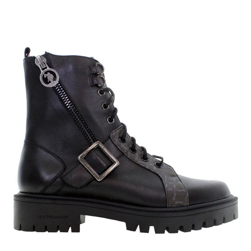 US Polo US POLO KARMA002 Martens Μποτάκι 36-41 - ΜΑΥΡΟ
