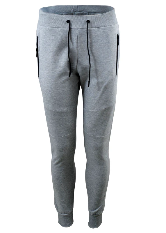 gsecret Ανδρικό παντελόνι φόρμας λάστιχο κάτω. Fitness collection. ΓΚΡΙ