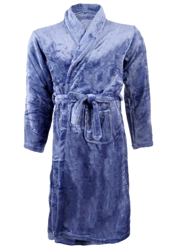 gsecret Ανδρική ρόμπα μονόχρωμη. Homewear Collection. ΡΑΦ