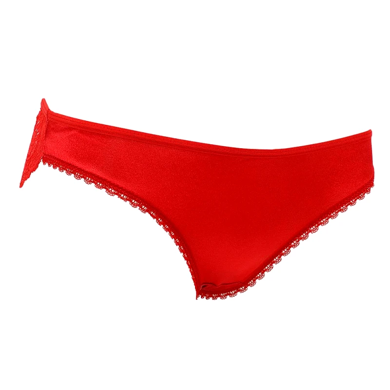 gsecret Bikini σατέν στρας φιόγκος. ΚΟΚΚΙΝΟ