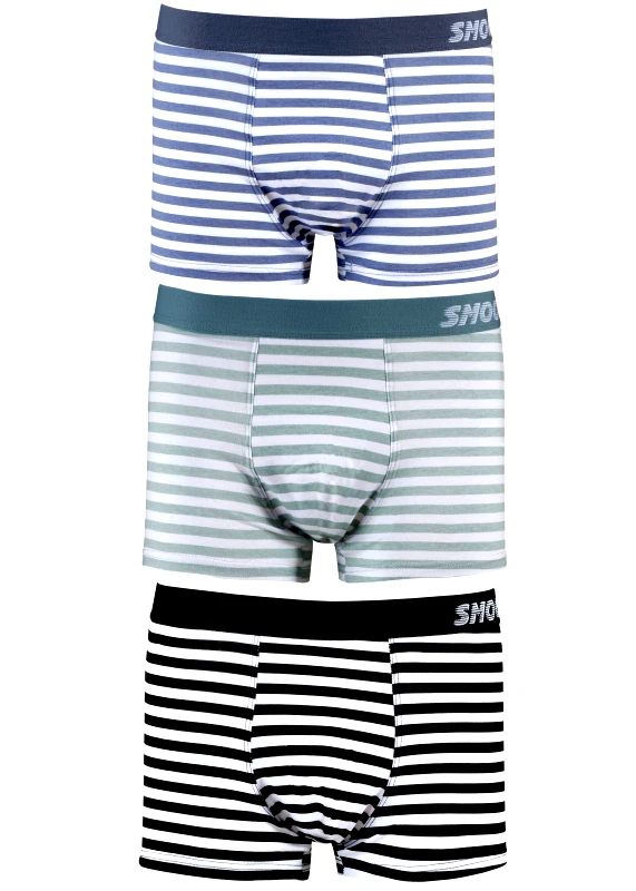 UOMO Aνδρικό boxer Smoothly εξωτερικό λάστιχο. Συσκευασία 3pack ΜΑΥΡΟ ΛΑΧΑΝΙ ΣΙΕΛ