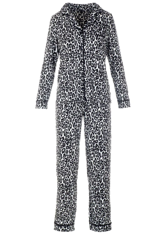 gsecret Γυναικεία πιτζάμα με κουμπιά animal print ANIMAL