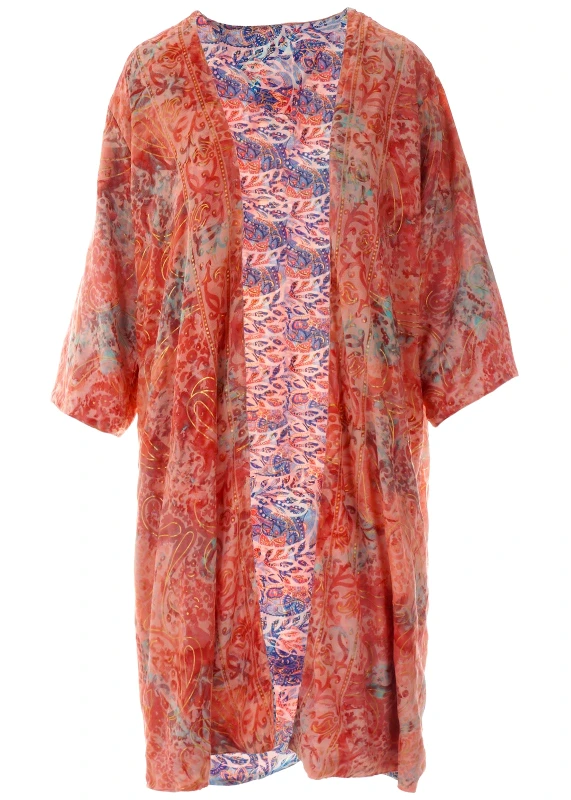 gsecret Καφτάνι τουνίκ παραλίας διπλής όψεως MULTI COLOUR