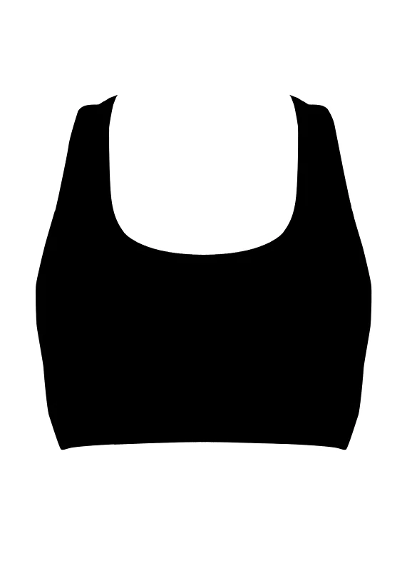 gsecret Γυναικείο αθλητικό μπουστάκι fitness λεπτομέρειες πλατης. ΜΑΥΡΟ