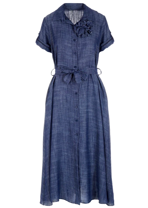 gsecret Γυναικείο σεμιζιέ φόρεμα μονόχρωμο κοντό μανίκι JEAN