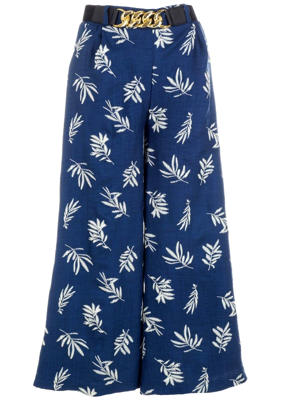 gsecret Γυναικεία παντελόνα all print floral .Romantic Style JEAN