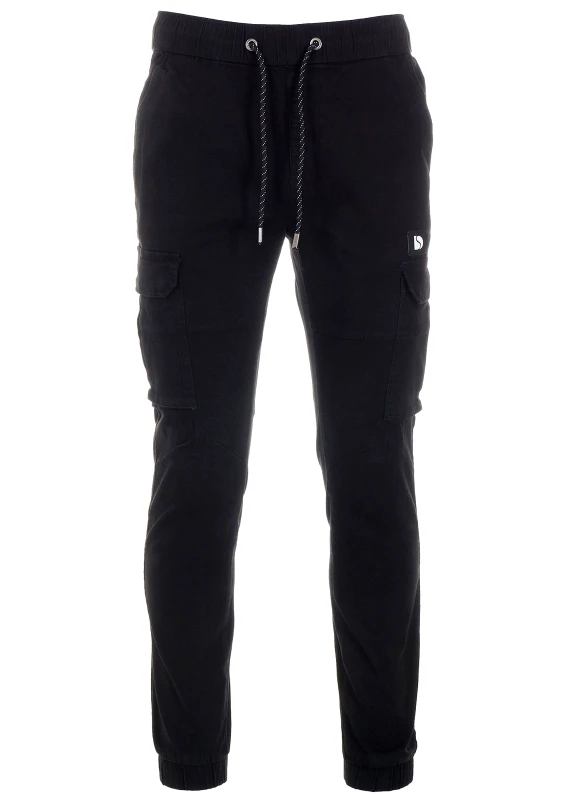 gsecret Ανδρικό παντελόνι cargo ελαστικό.Casual Style. ΜΑΥΡΟ