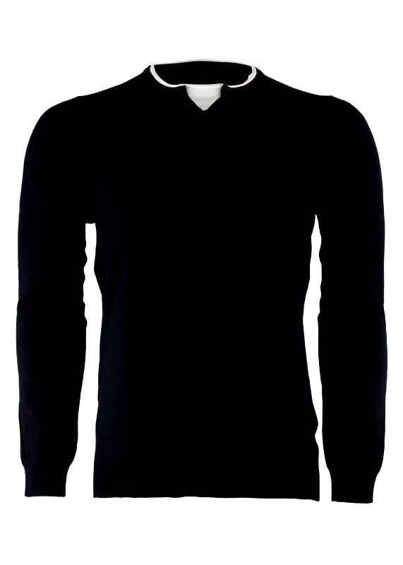 gsecret Αντρική μπλούζα με τσεπάκι slim γραμμή. Basic Collection ΜΑΥΡΟ